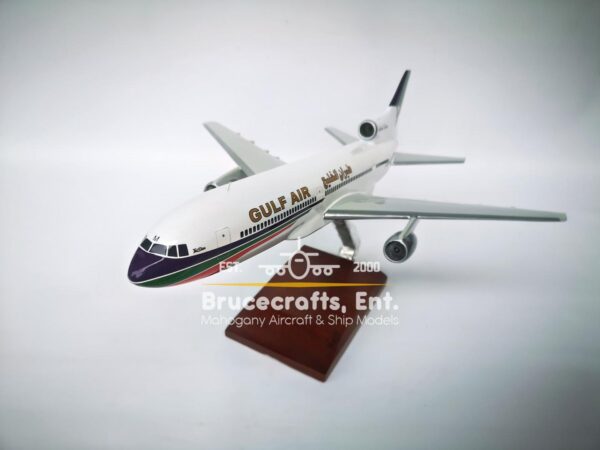 Model of Lockheed L-1011 TriStar-200 Gulf Air with detailed craftsmanship.